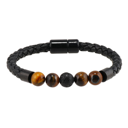 Men's Natural Stone Magnetic Buckle Trendy Simple Bracelets