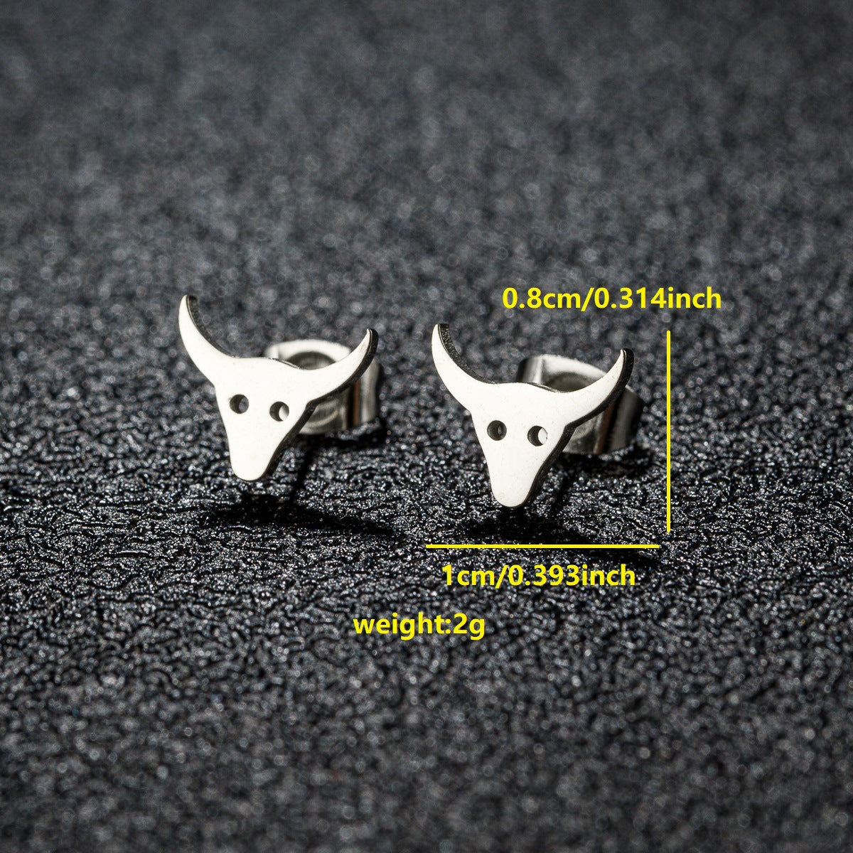 Stainless Steel Halloween Spider Versatile Geometric Earrings