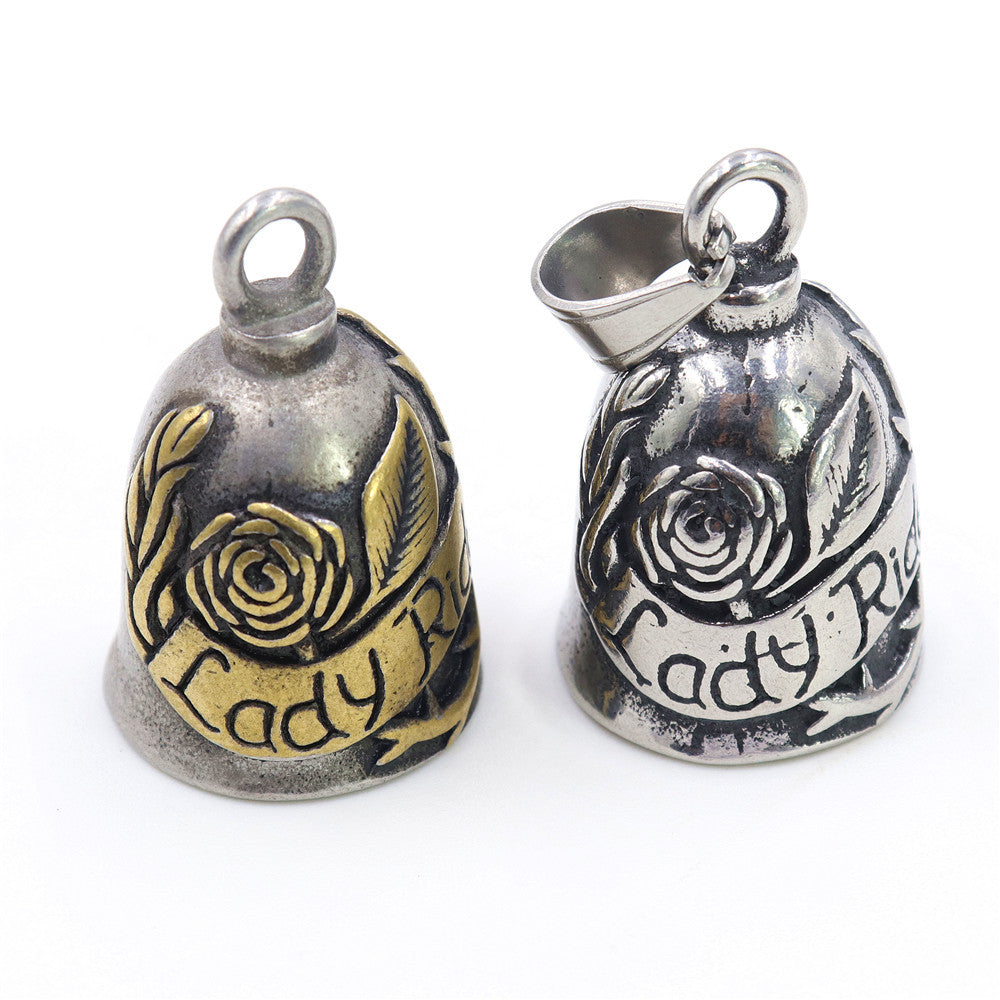 Retro Female Knight Bell Rider English Rose Style Pendants