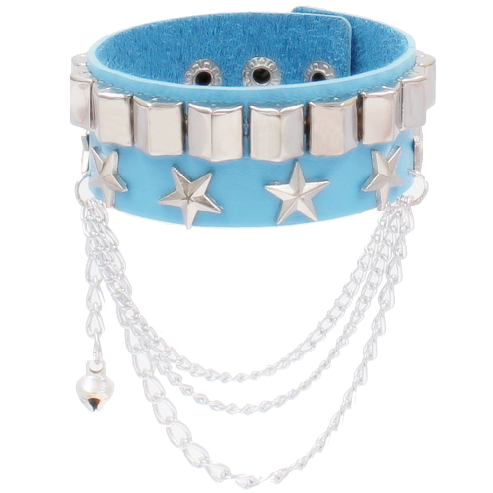 Vintage Street Shot Punk Rivet Leather Bracelets