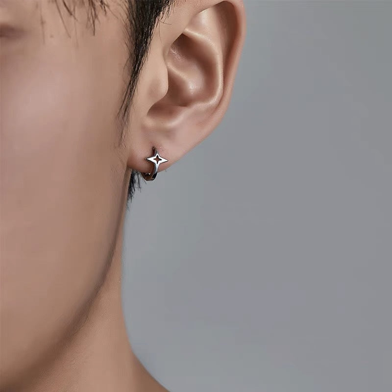 Fashion Sense Round Couple Minority Simple Style Earrings