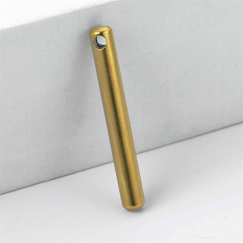 Mirror Stainless Steel Rectangular Cuboid Tag Pendants