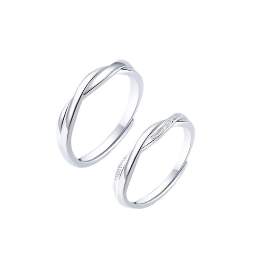 Women's & Men's Mobius Strip Couple Fashion Simple Niche Rings