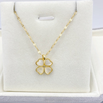 Plated Gold Korean Style Sweet Simple Necklaces