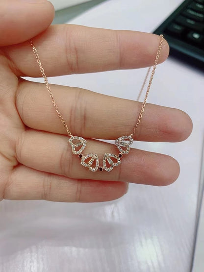 Luxury Small People Love Heart One Necklaces