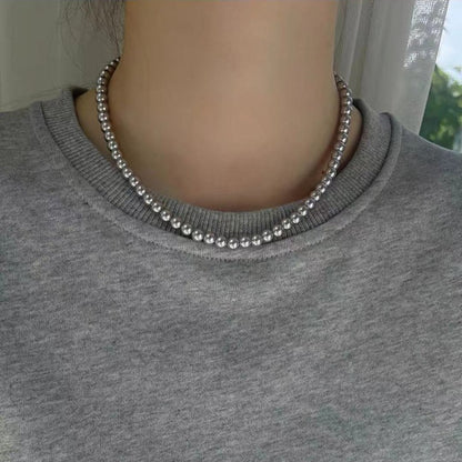 Gray Ni Pearl High-grade Knot Vintage Necklaces