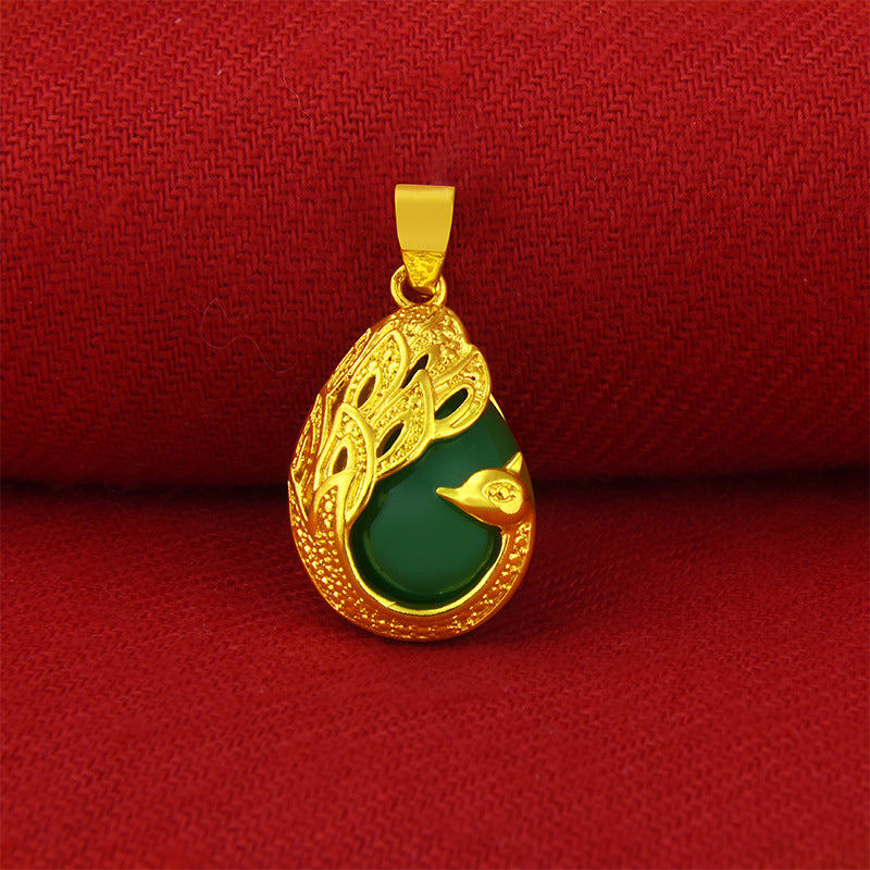 Women's Vietnam Placer Gold Phoenix Ancient Imitation Rich Pendants