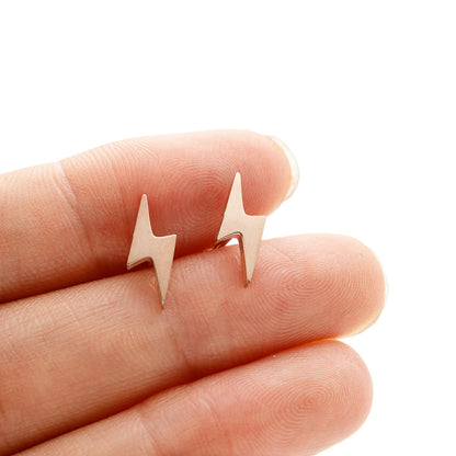 Personality Female Simple Graceful Mini Lightning Earrings