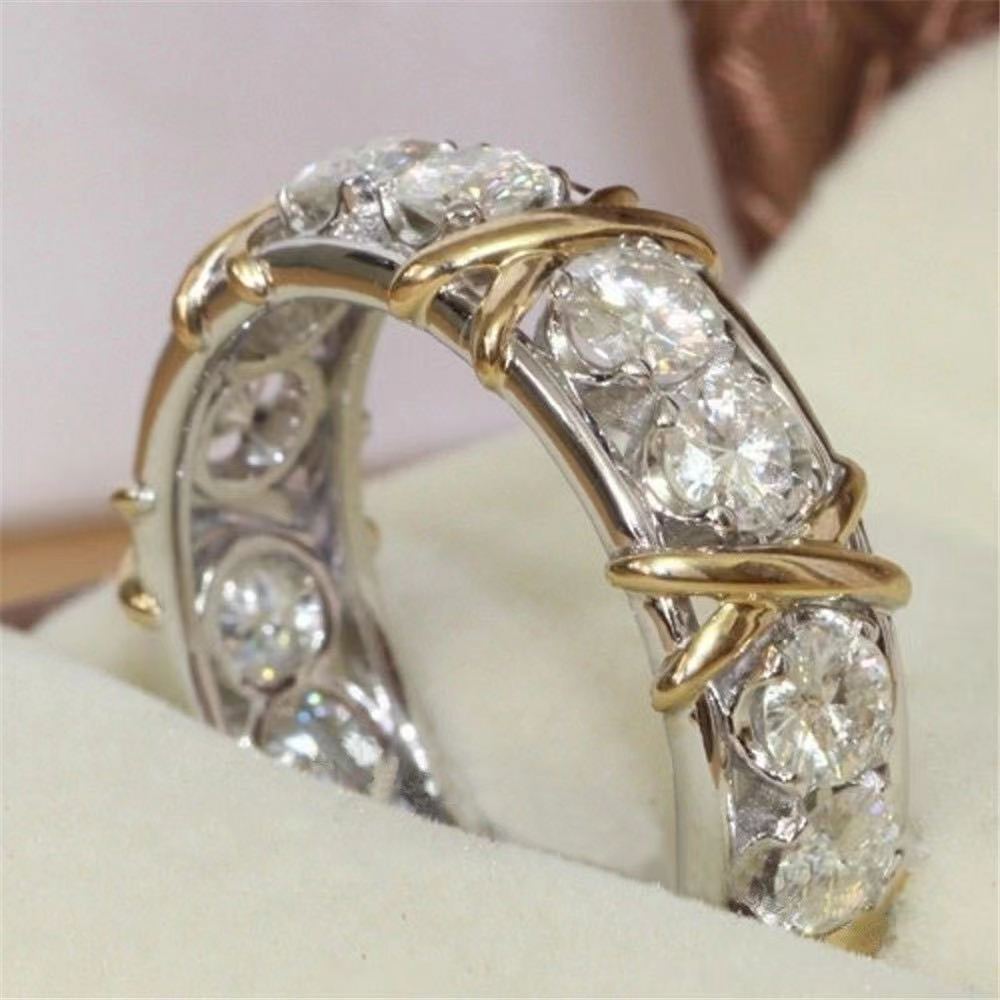 Zircon Full Diamond Ladies Fashion Temperament Rings