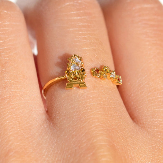 Tale Beauty Beast Little Princess Design Rings