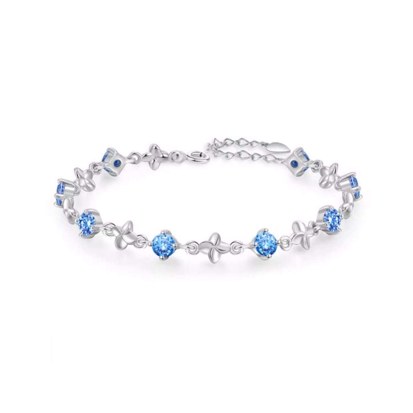 Luxury Sea Blue Zircon Niche Exquisite Hand Jewelry Bracelets