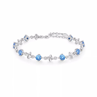 Luxury Sea Blue Zircon Niche Exquisite Hand Jewelry Bracelets