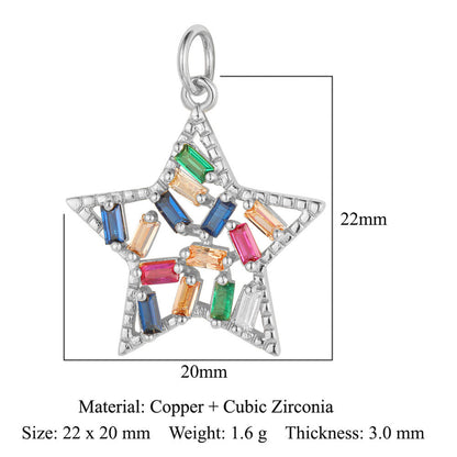 Copper Zircon Whale Dragonfly Ornament Accessories Pendants