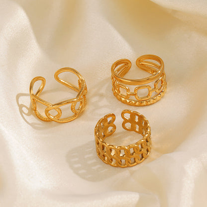 Women's Chain Simple Popular Opening Adjustable Gold Rings