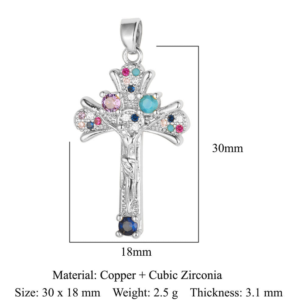 Zirconium Copper Micro Inlaid Zircon Ornament Pendants