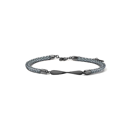 Sier Mobius Couple Female Male Niche Bracelets