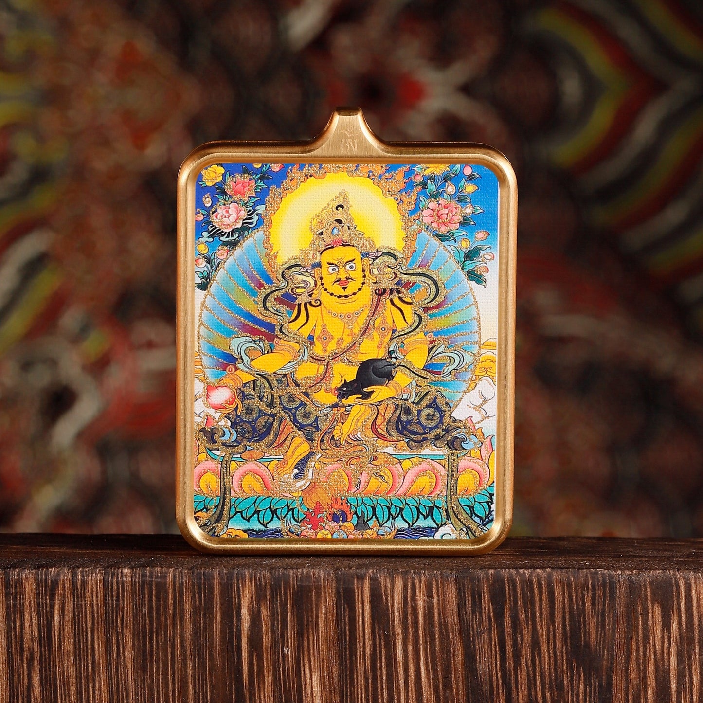 Yellow God Of Wealth Small Niche Pendants