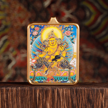 Yellow God Of Wealth Small Niche Pendants