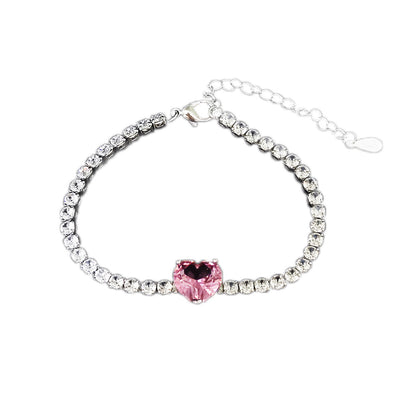 Fashion Minimalist Design Niche Heart-shaped Chain Bracelets