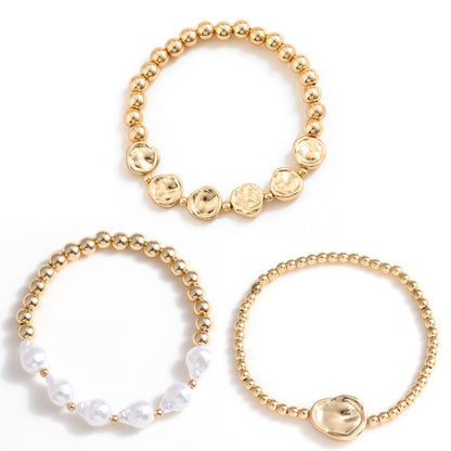 Beaded Three-piece Female Stylish Opening Spot Bracelets