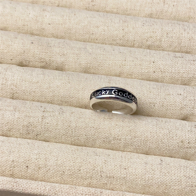 Women's Simple Sterling Sier Special Interest Light Rings