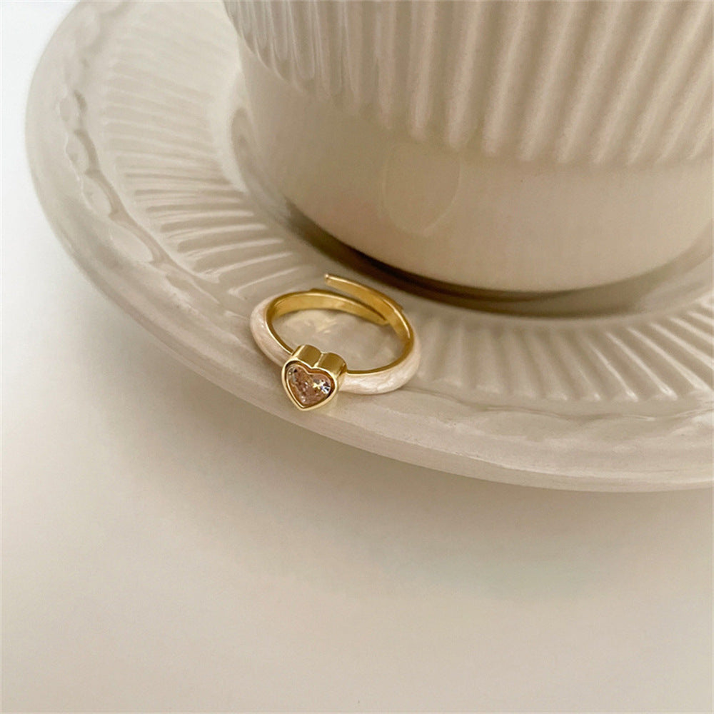 Glazed Butterfly Female Western Style Design High Sense Unique Rings
