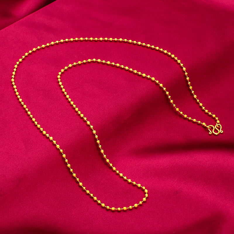 Women's Vietnam Placer Gold Lengthened For Fashion Necklaces