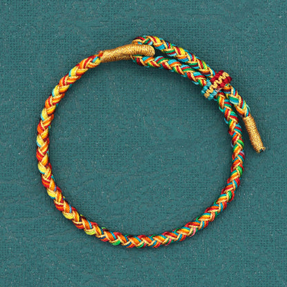 Festival Colorful Rope Scale String Spool Bracelets