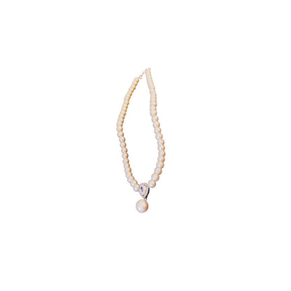 Pearl Zircon Water Drops French Retro Simple Necklaces