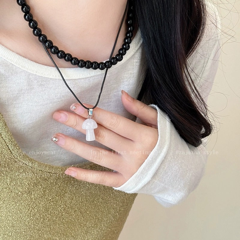 Pearl For Niche Style Sweater Chain Necklaces