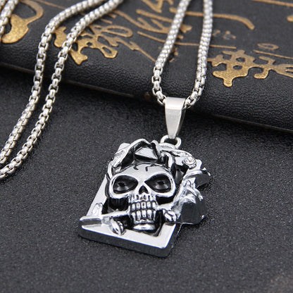 Men's Chain Hip Hop Style Titanium Steel Couple Necklaces