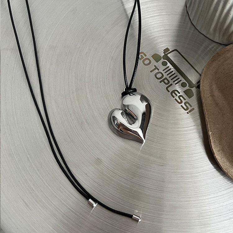Niche Love Pulling Rope Adjustable Casual Necklaces
