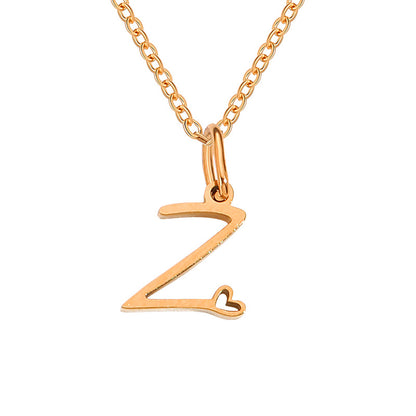 Letter Female Personalized Minority Clavicle Chain Necklaces