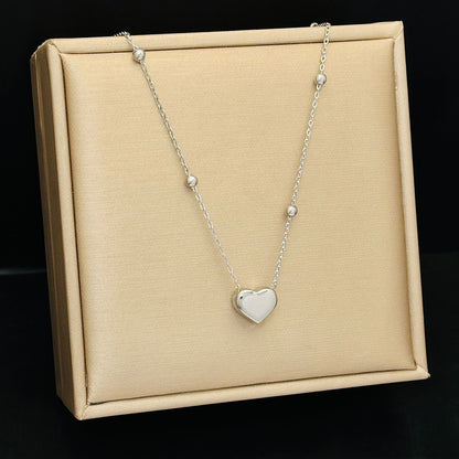 Women's Steel High-grade Heart-shaped Clavicle Chain Niche Necklaces