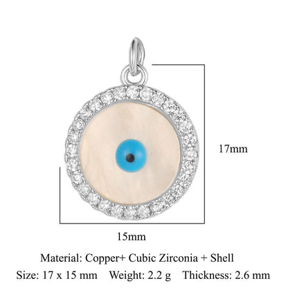 Copper Zircon Star Crown Eyes Ornament Bracelets