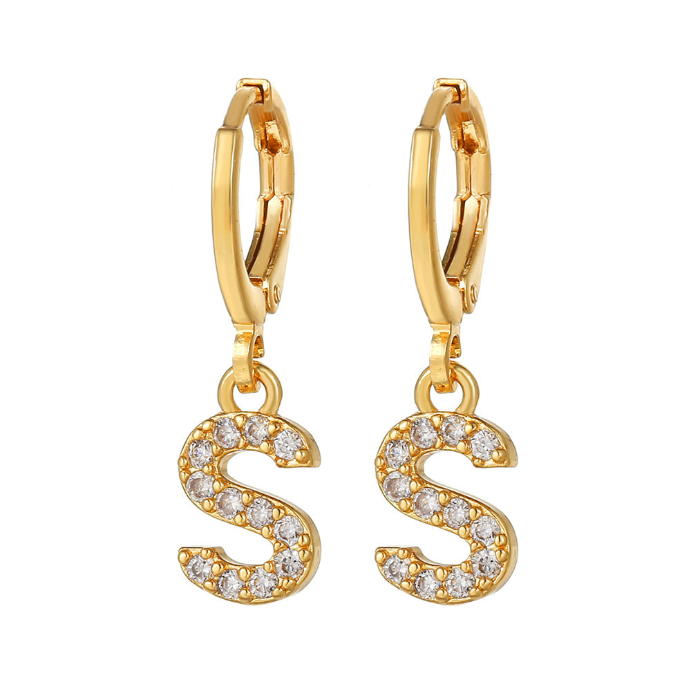 Women's Ear Clips Copper Plated Gold Micro Earrings