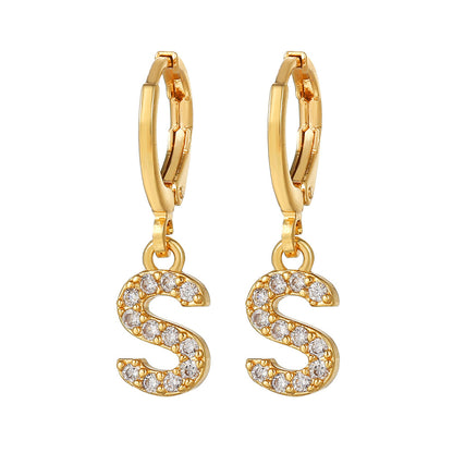 Women's Ear Clips Copper Plated Gold Micro Earrings