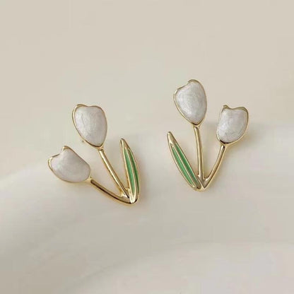 Affordable Luxury Fashion High-grade Small Fresh Flower Earrings