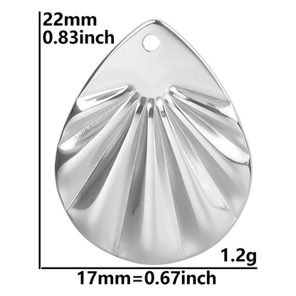 Colorful Vacuum Plating Stainless Steel Geometric Spacer Pendants