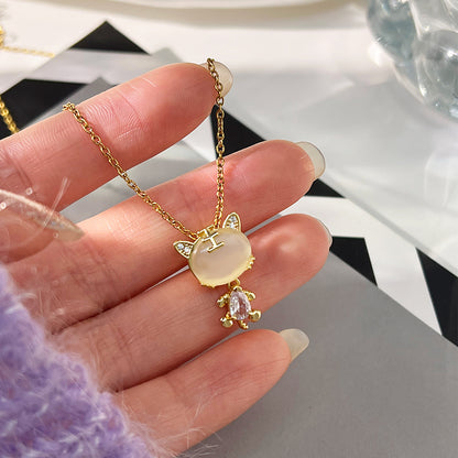 Women's Korean Affordable Luxury Style Fluorescent Series Necklaces