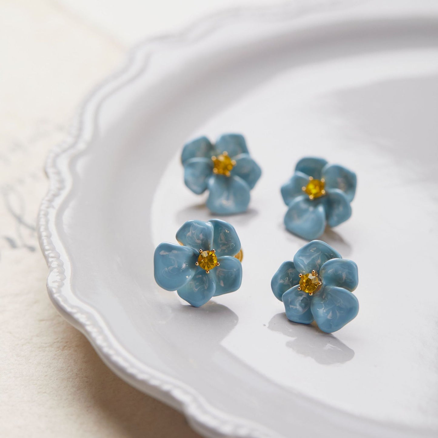 Mixed Enamel Glaze Ear Mosquito Coil Earrings