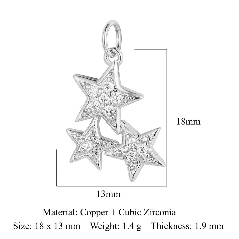 Copper Zircon Whale Dragonfly Ornament Accessories Pendants