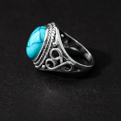 Women's & Men's Vintage Gemstone Turquoise Bridal Wedding Engagement Rings