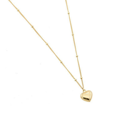 Cold Style Peach Heart Clavicle Chain Necklaces