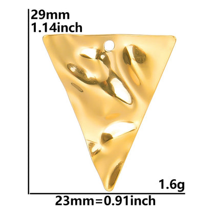 Colorful Vacuum Plating Stainless Steel Geometric Spacer Pendants