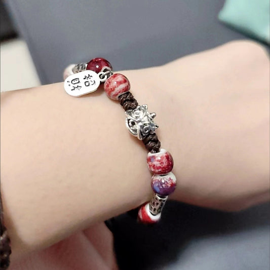 Women's & Men's National Trendy Style Retro Couples Good Luck Bracelets