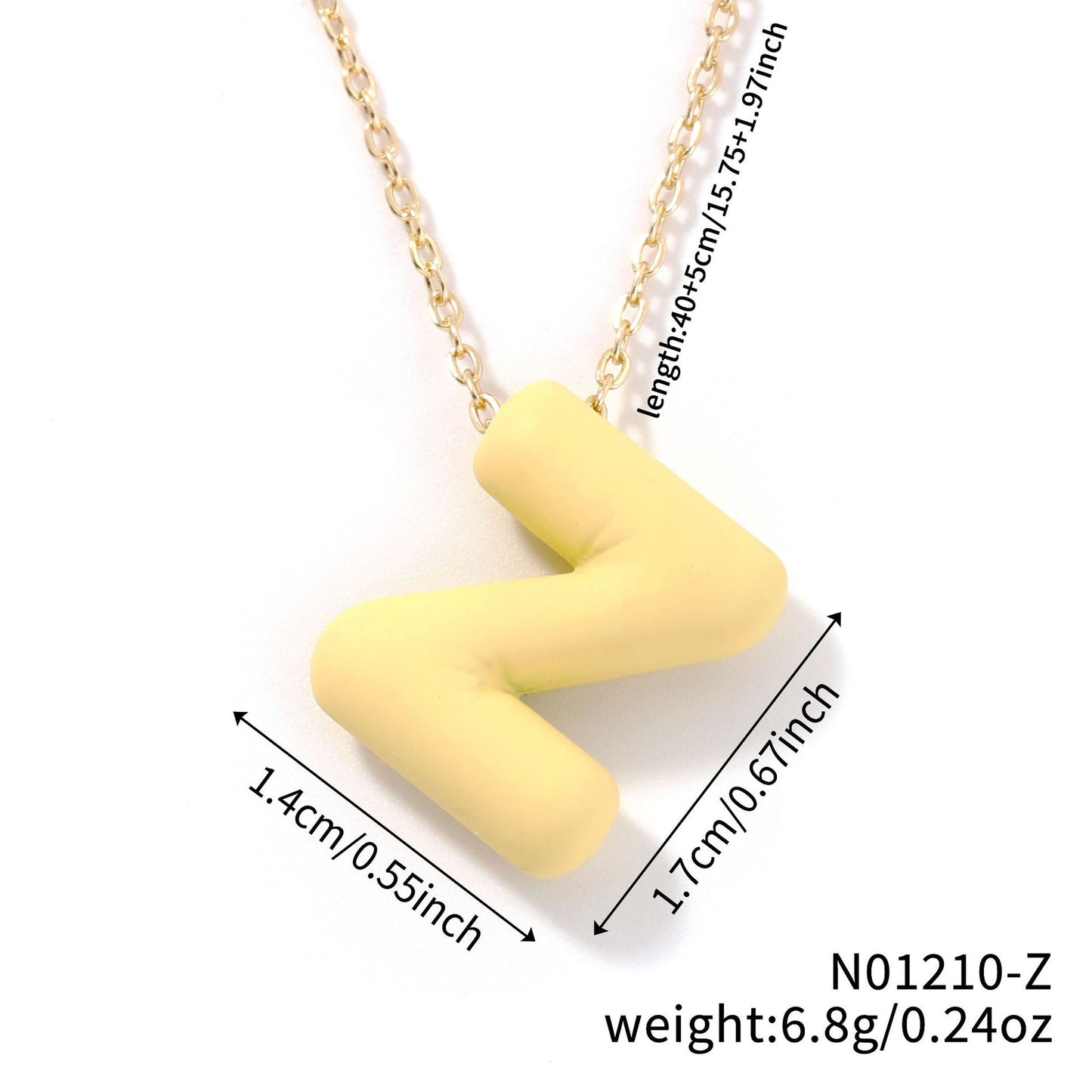 Comfortable Fashionable Personalized Trendy Simple Letter Necklaces