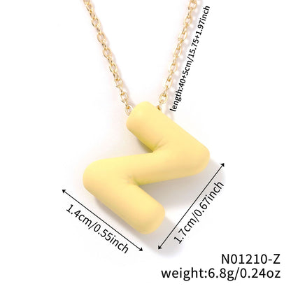 Comfortable Fashionable Personalized Trendy Simple Letter Necklaces