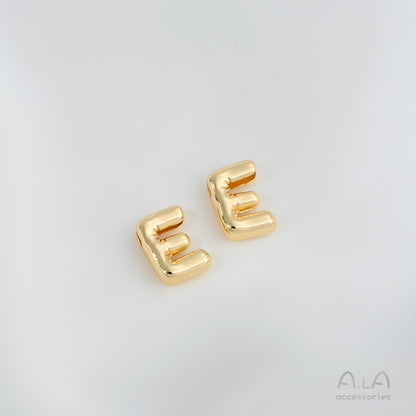 Gold Color Protection Letter Strings Hole Rings