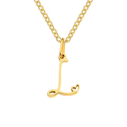 Letter Female Personalized Minority Clavicle Chain Necklaces